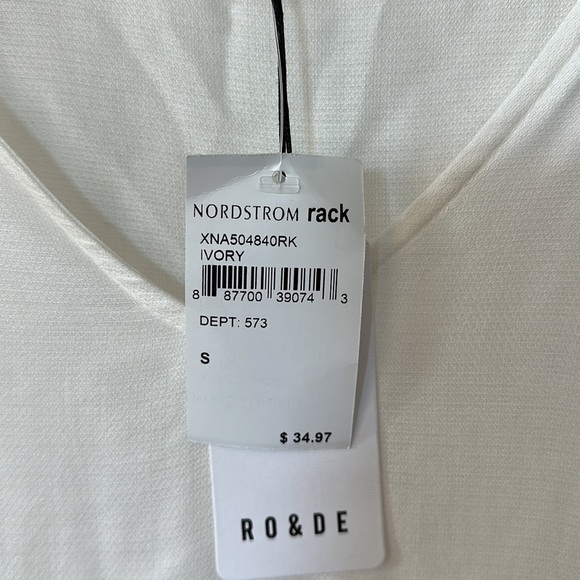 White blouse by Ro&De. Size Small. NWT - Picture 3 of 3